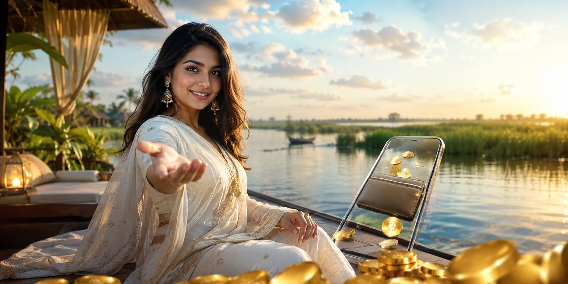 বাংলাদেশের সমুদ্রসৈকতে বসে 399be স্পোর্টস বেটিং প্ল্যাটফর্মে মোবাইলে বাজি ধরছেন একজন ব্যক্তি