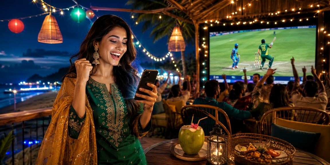 কক্সবাজার সমুদ্র সৈকতে ক্রিকেট বেটিং উপভোগ করছেন একজন বেটার